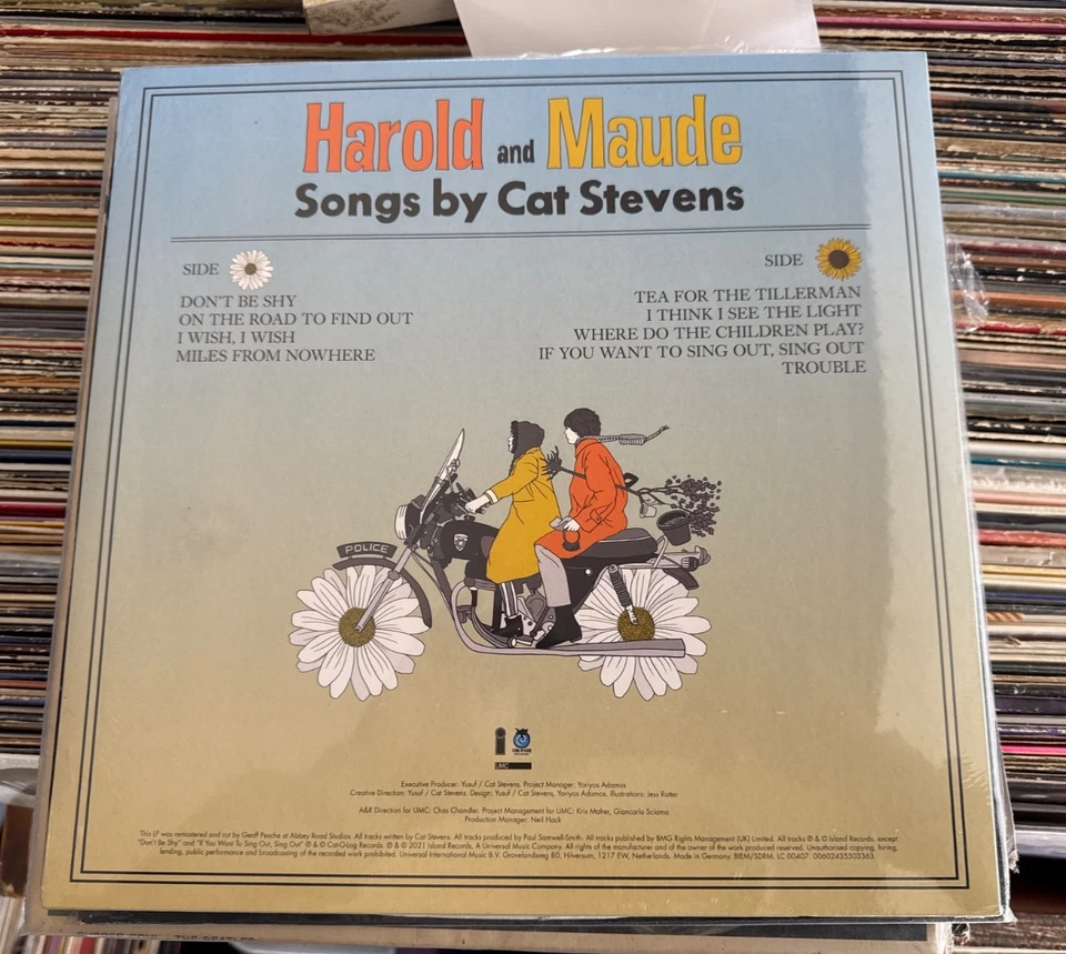 Cat Stevens : Harold & Maude Folk Soundtrack RSD 2021 180g Orange Vinyl - Image 2 of 2