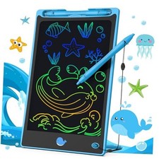 LCD Writing Tablet for Children 8.8 Inch, Toys for Girls Boys 6"W x 9"H Blue
