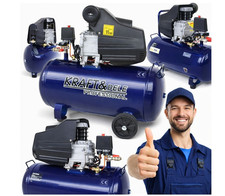 Kompressor 50L 8bar 2,8kW Kolbenkompressor Werkstatt Garage Mobil Druckluft