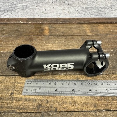 KORE Bike Stem 1 1/8 Threadless 31.8 Clamp Black Alloy Road MTB