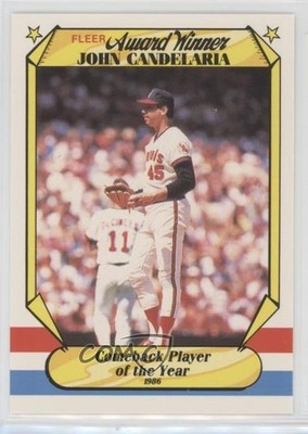 1987 Fleer Award Winners Box Set John Candelaria #5 0w8