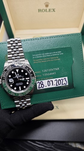 Rolex GMT-Master II 126720VTNR Silver Jubilee Bracelet with Bl...