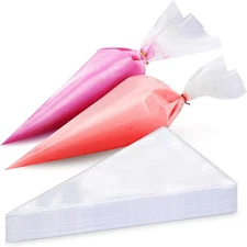 **100/50/20pcs Disposable Piping Bags for Cake, Icing, Cream & Pastry Decorating