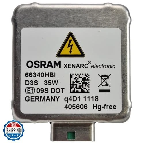 Genuine Osram 66340 Xenarc 35W D3S PK32D-5 4600K HID Xenon Light Bulb (1 Pack - Image 2 of 4
