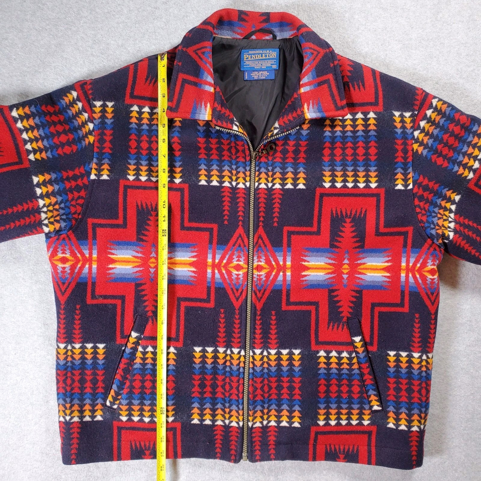 Pendleton Woolen Mills Red High Grade Western Wea… - image 5