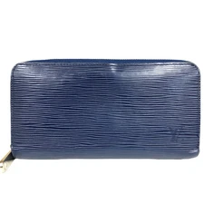 Auth Louis Vuitton Zippy Wallet Long Wallet Epi Indigo Blue M61873