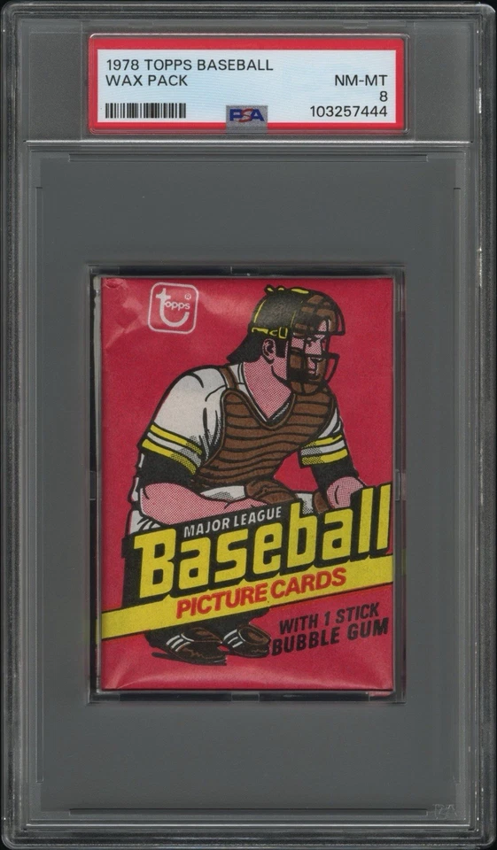 1978 Topps Baseball Sealed Wax Pack MURRAY RC (PSA 8 NM-MT) **NEWLY GRADED** - Image 2 of 3