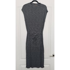 Anthropologie Dolan Gray Tie Waist T-shirt Knit Midi Dress Sz S Minimalist