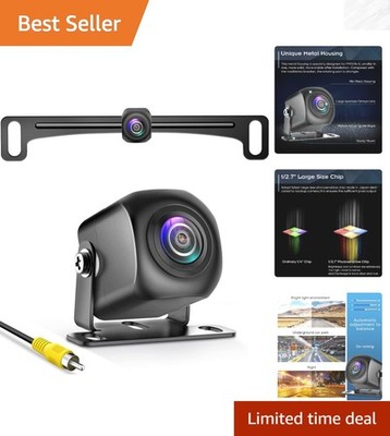 1080P AHD Vehicle Backup Camera - Clear Night Vision,  Waterproof Housing