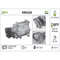Kompressor Klimaanlage Valeo 699326 FüR Ford Fiesta Iv Ka