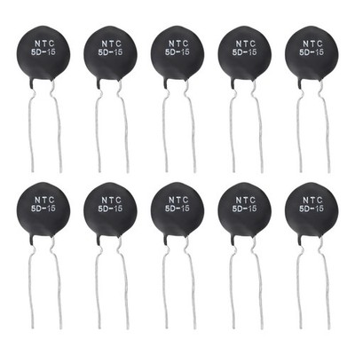 10 Pcs NTC 5D-15 5 Ohm MF72 Negative Temperature Coefficient Thermistor