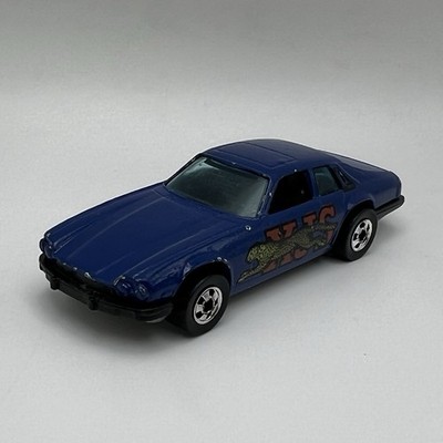 Vintage 1977 Hot Wheels Mattel Jaguar XJS Blue Die Cast Euro Car