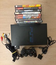 Consola Sony PlayStation 2 Fat SCPH-30001 con Mando, Cables y 8 Juegos