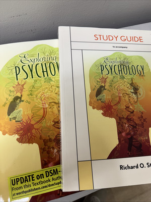 Exploring Psychology 9th Ed. Text Book With Study Guide 