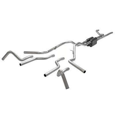 Flowmaster 817934 Crossmember Back Exhaust System 2.5'' 409 Stainless, Dual Exit