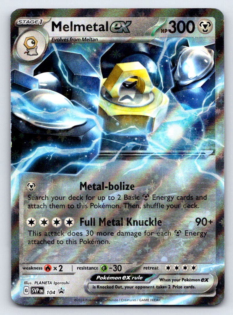 Melmetal ex 104 Holo Promo Scarlet & Violet Promo Pokemon Near Mint