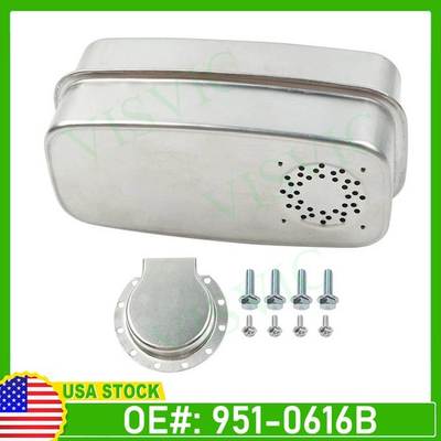 #ad New Dual Inlet Muffler 951 0616B Fits MTD Bolens Troy Bilt Yard Man $63.59