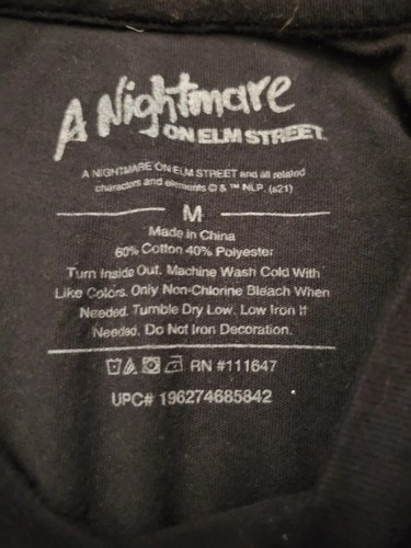 A NIGHTMARE ON ELM STREET 3 Dream Warriors Freddy Kruger T-Shirt Uomo Medium - Foto 5 di 8