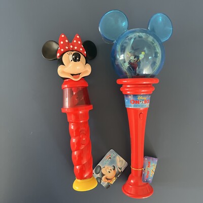 Vintage Disney On Ice Bubble Wand Mickey Mouse Lights Up WORKS