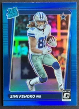 Simi Fehoko RC 2021 Donruss Optic Rated Rookie Preview Blue Dallas Cowboys