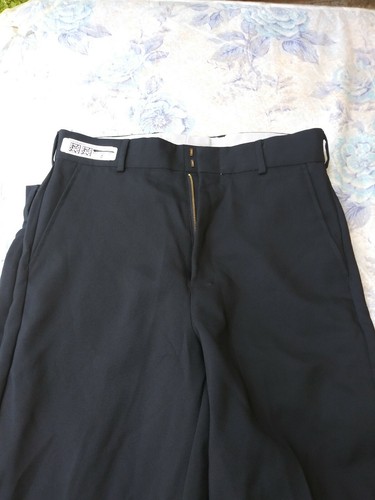 EDWARDS executive MEN'S FLAT FRONT SECURITY PANTS POLYESTER size 32 ur BLACK - Picture 4 of 7