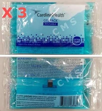 Cardinal Health Reusable Hot Cold Gel 3-Pack XS 2.5"x5" X-Small JACK FROST 61115