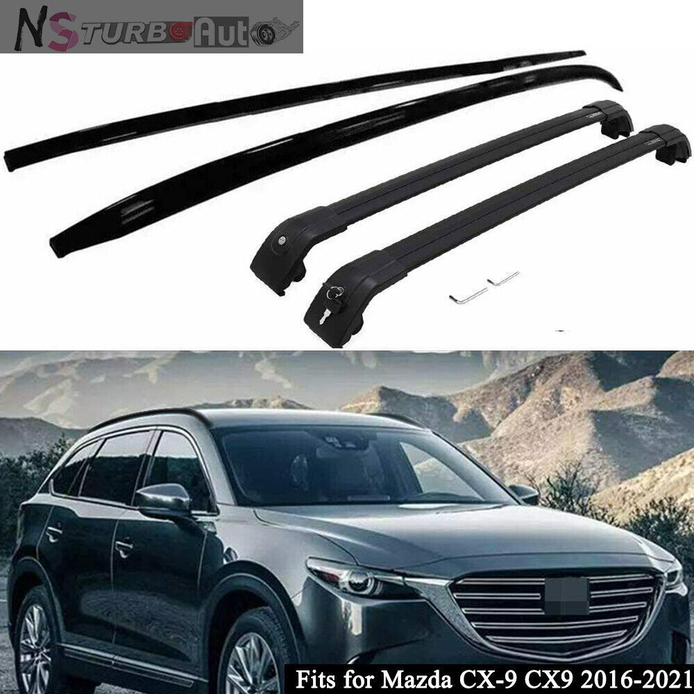 s OMAC Luggage Carrier For Mazda CX-9 2013-2015 Black Pcs Anti