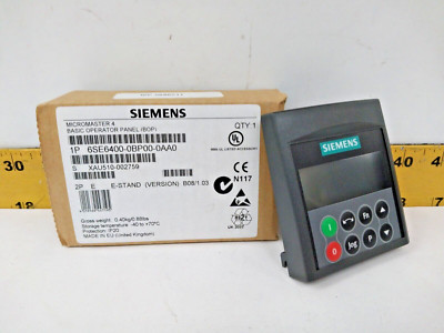 NEW SIEMENS MICROMASTER 4 BASIC OPERATOR PANEL (BOP) KEYPAD  6SE6400-0BP00-0AA0