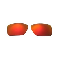 Walleva Fire Red Polarized Replacement Lenses For Oakley Double Edge Sunglasses
