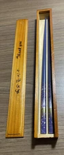 Purple Chopsticks New in Nice Wooden Box