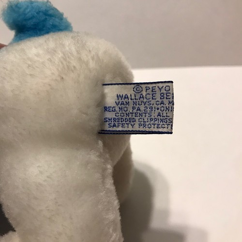 Vintage Smurf Plush By Wallace Berrie & Co, 8” Tall, Peyo 1980 - Picture 3 of 4