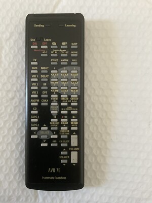 Harman Kardon AVR 75 Audio Video Receiver Learning Remote without battery cover