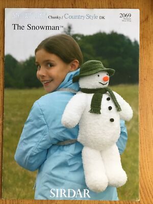 SIRDAR 2069 ORIGINAL DER SCHNEEMANN RUCKSACK STRICKANLEITUNG 1999