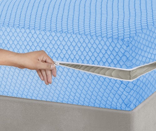 ANTI BUG Total Encasement Zipped Mattress Cover Protector Hypoallergic All Size - Picture 14 of 57