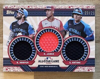 2024 Topps Update All-Star Triple Stitch Game Used Relic 2024 Topps Update All-Star Triple Stitch Game Used Relic