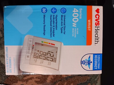 CVS Health 400W  Wrist Automatic Blood Pressure Monitor Series BP3MY1-2ECVS
