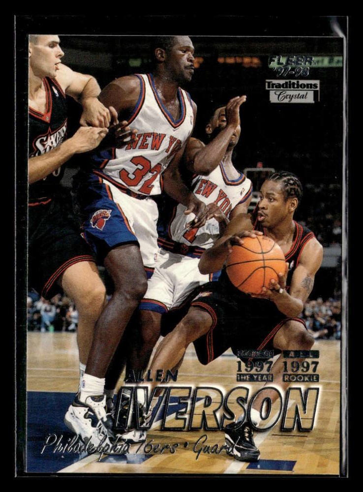 1997-98 Fleer Allen Iverson Traditions Crystal #300 Philadelphia 76ers FX5497