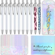 Yexiya 30 Pcs Sublimation Pens Kit Blank with Resealable... 