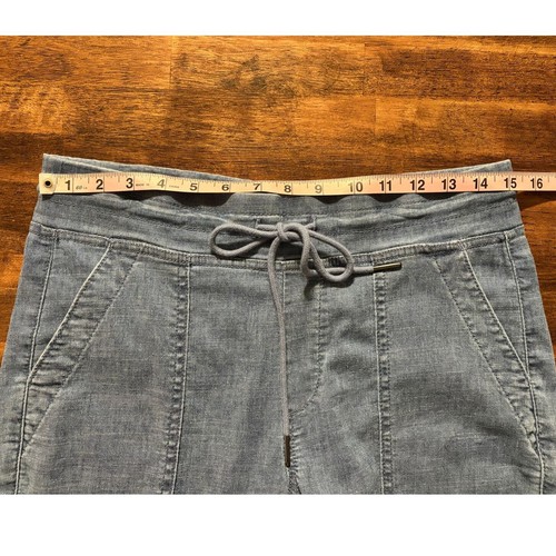 Level 99 Women’s Small Jeans Chambray Jogger Drawstring Elastic Waist High Rise - Picture 7 of 11