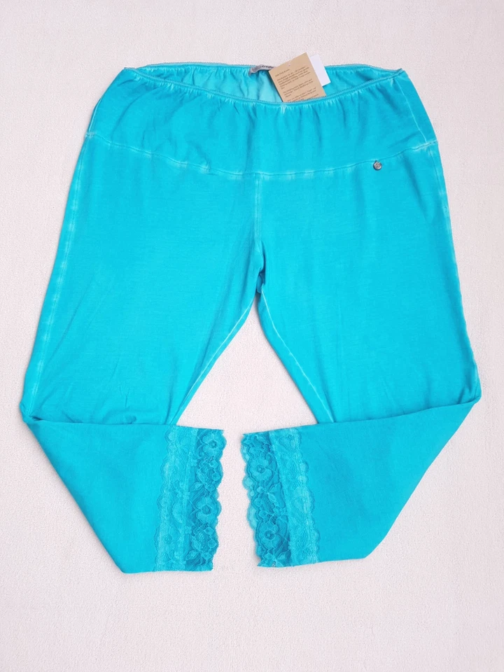 7/8 Leggings TREDY Gr. 52 54 Blue fluro Turquoise Türkis Leggins Spitze NEU NEW - Bild 2 von 4