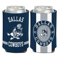 DALLAS COWBOYS VINTAGE ROWDY 2 SIDED DESIGN CAN HOLDER NEW WINCRAFT 🤠