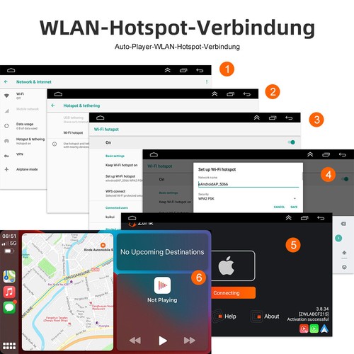 Android 12 Autoradio GPS Navi RDS WiFi +Kamera Für Ford Galaxy Focus MK2 S C Max - Bild 8 von 18