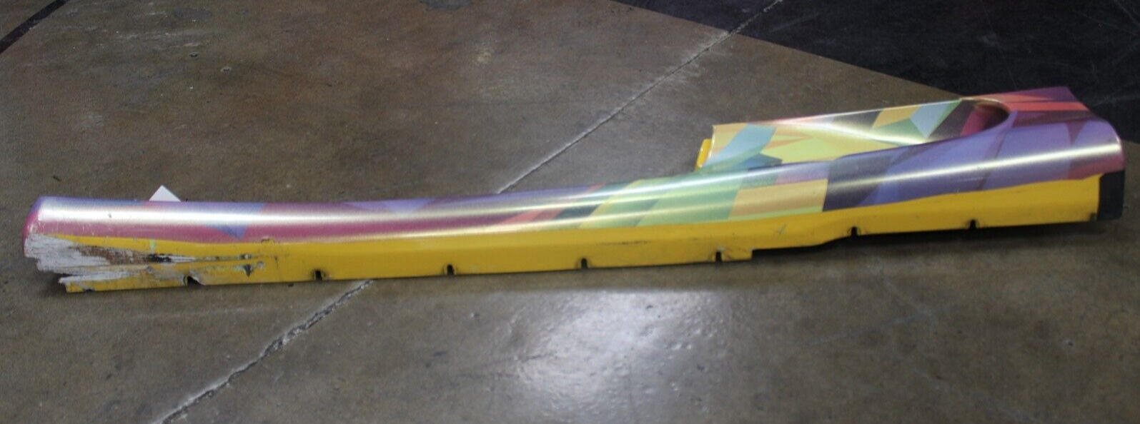 Ferrari 360, LH, Left, Rocker Panel, Yellow, Wrapped, Dmg, Used, P/N 66099510