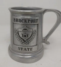 Vintage Wilton Armetale Pewter BROCKPORT STATE UNIVERSITY Tankard Mug 