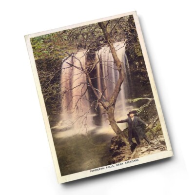 A4 PRINT - Vintage Wales - Penderyn Falls, Near Aberdare (b)