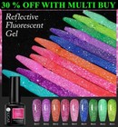 UR SUGAR Glitter Nail Gel Reflective Neon Gel Polish Soak Off  Nail Gel Flashing