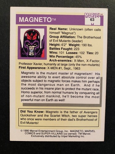 Finish Your Set - 1990 Impel Marvel Universe Series 1 Cards - Combined Shipping - Picture 127 of 329