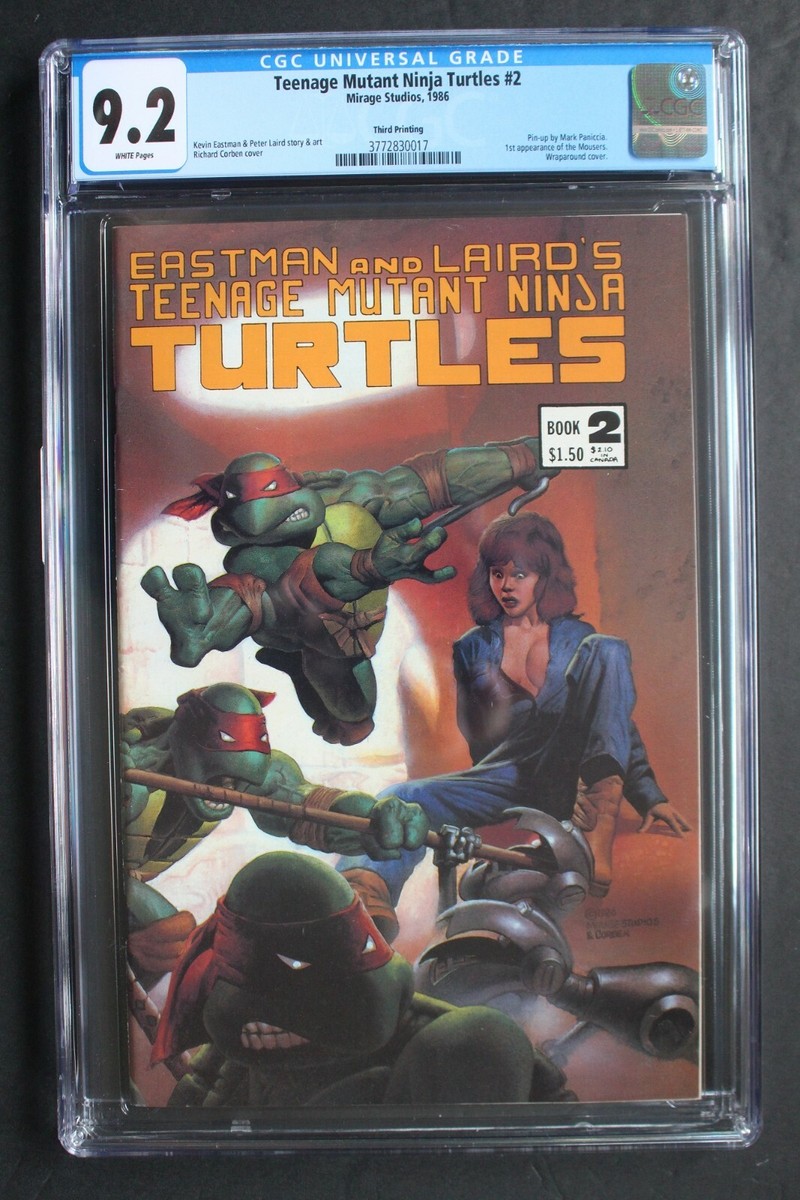 TEENAGE MUTANT NINJA TURTLES #2 CORBEN 3rd Print Comic 1986 O'NEIL