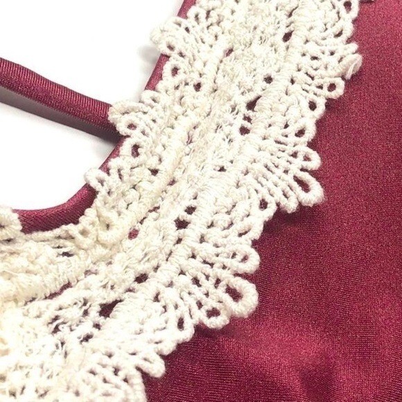 Cupshe Deep V Crochet Low Cut One Piece Satin Cutout … Gem