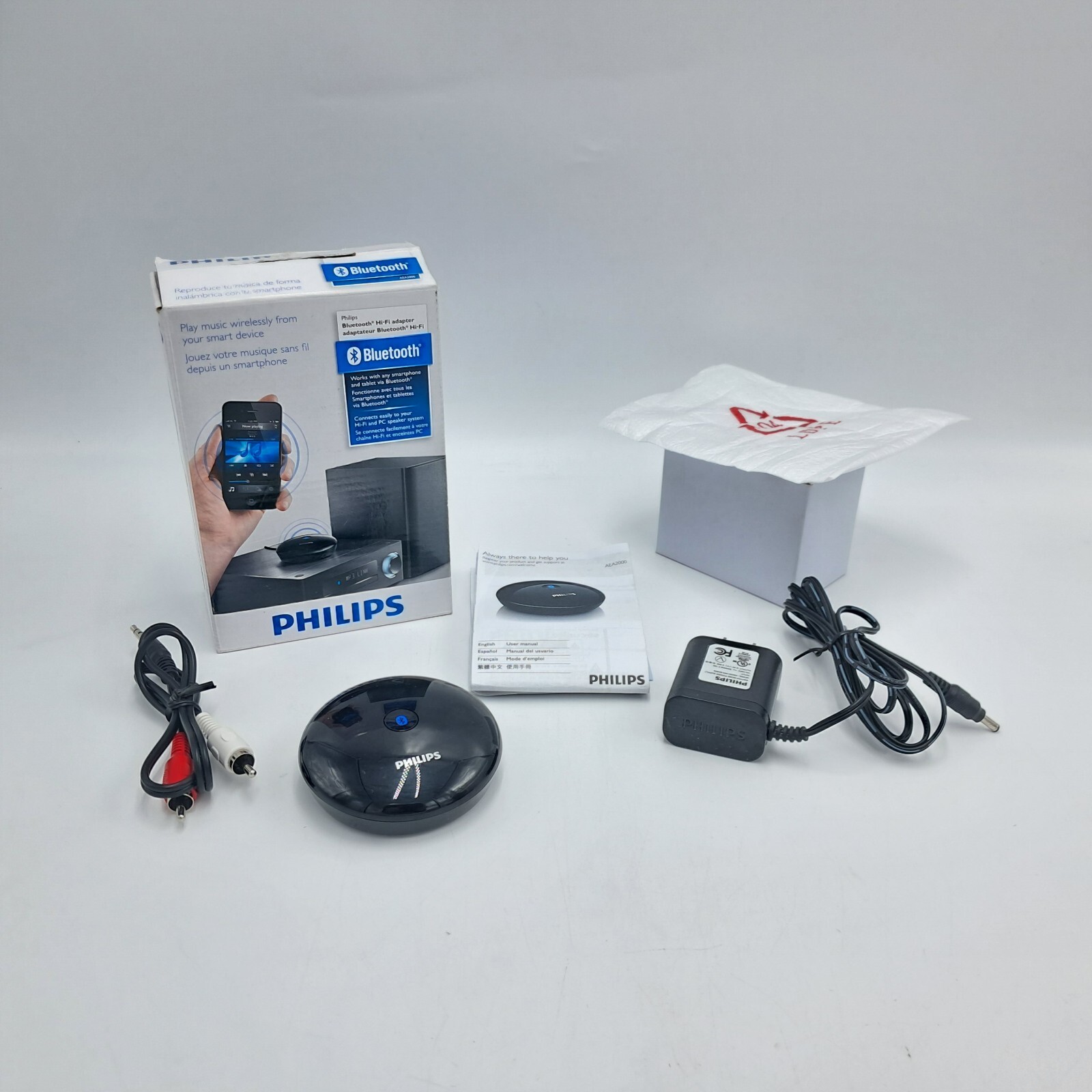 Philips Bluetooth Hi-fi Adapter - 32.81 FT Operating Range for 